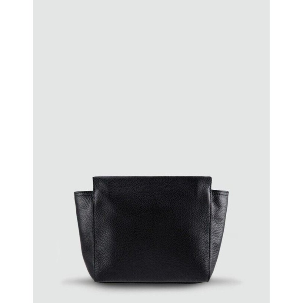 Status Anxiety The Ascendants Crossbody Bag black fur small zip leather NEW - Picture 3 of 9